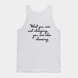 Choose-black Tank Top